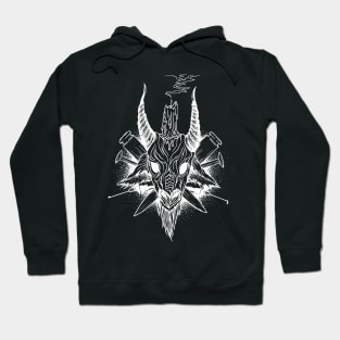 Goat - Head of Baphomet White Hoodie